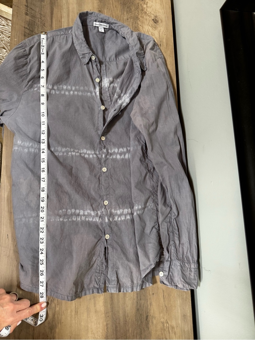 James Perse Gray Button-Up Shirt - Picture 6 of 9